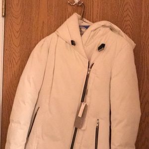Soia & Kyo white down winter jacket. NWT